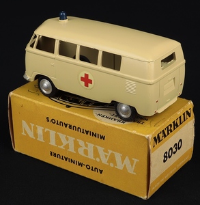 Marklin models 8030 vw ambulance gg687 back