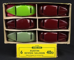 Dinky toys 40d austin devon saloon trade box gg696 lead