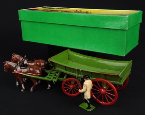 Britains models 5f farm waggon farm hand gg697 back