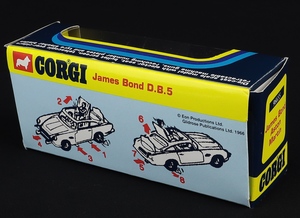 Orgi toys 96655 james bond db5 gg705 back