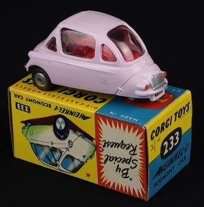 Corgi toys 233 heinkel economy car gg700 back