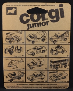 Corgi junior 32 jaguar xjs saint gg793 back