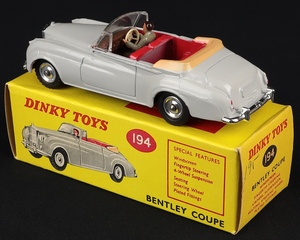 Dinky toys 194 bentley coupe gg803 back