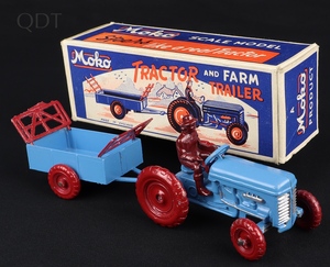 Moko matchbox tractor farm trailer gg810 front