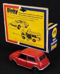 Dinky toys 178 mini clubman gg851 back