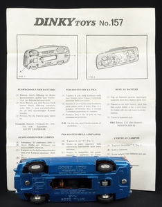 Dinky toys 157 bmw 2000 tilux gg867 base