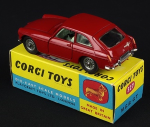 Corgi toys 327 mgb gt gg925 back