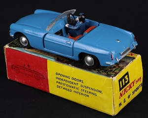 Nicky dinky toys 113 mgb sports gg936 back