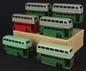 Trade box 6 x dinky toys 29c double deck bus gg943 back