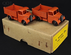 Trade box dinky toys 25m bedford end tippers gg954 front