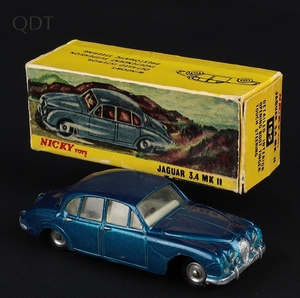 Nicky dinky toys 195 jaguar 3.4 mk ii gg974 front