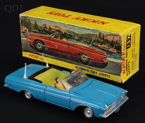 Nicky dinky toys 137 plymouth fury sports gg977 front