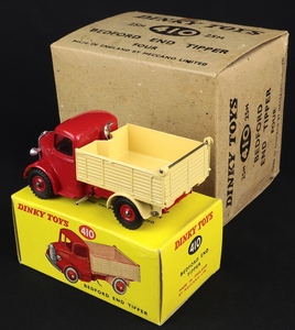 Dinky toys 410 bedford end tipper trade box gg993 back