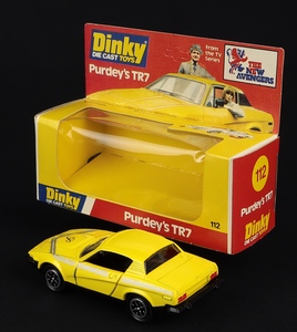 Dinky toys 112 purdey's tr7 gg999 back