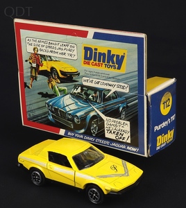 Dinky toys 112 purdey's tr7 gg999 front