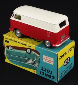 Corgi toys 433 volkswagen delivery van hh6 back