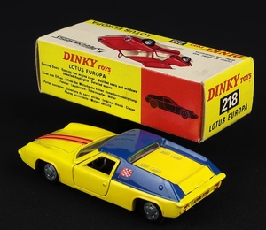 Dinky toys 218 lotus europa hh69 back