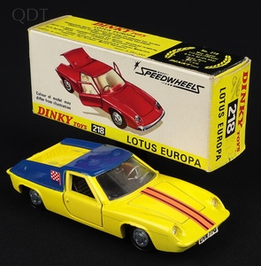 Dinky toys 218 lotus europa hh69 front