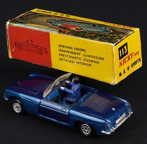 Nicky dinky 113 mgb sports hh73 back