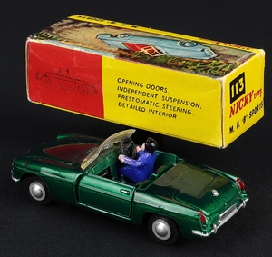 Nicky dinky toys 113 mgb sports hh94 back