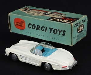 Corgi toys 303 mercedes benz 300sl open roadster hh117 back