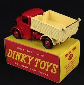 Dinky toys 410 bedford end tipper hh137 back