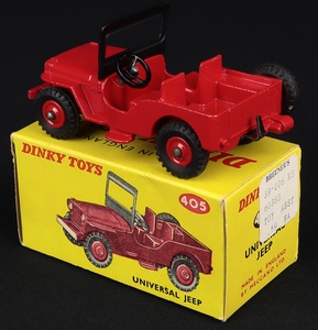 Dinky toys 405 universal jeep hh175 back