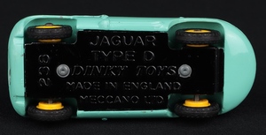 Dinky toys 238 jaguar d type racing car hh193 base