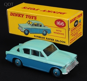 Dinky toys 166 sunbeam rapier saloon hh208 front