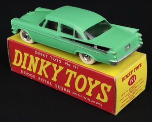 Dinky toys 191 dodge royal sedan hh214 back