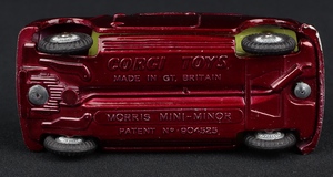 Corgi toys 226 mini minor hh222 base