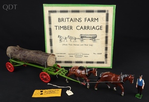 Britains 12f farm timber carriage hh318 front