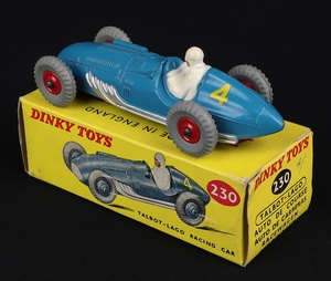 Dinky toys 230 talbot lago racing car hh356 back