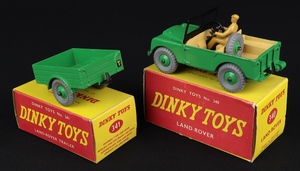 Dinky toys 340 land rover 341 trailer hh401 back