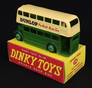 Dinky toys 290 double deck bus dunlop hh406 back