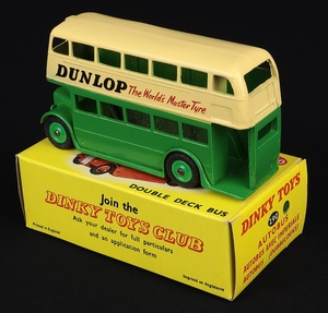 Dinky toys 290 double deck bus dunlop hh433 back