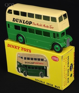 Dinky toys 290 double deck bus dunlop hh433 front