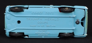 Corgi toys 231 triumph herald coupe hh496 base