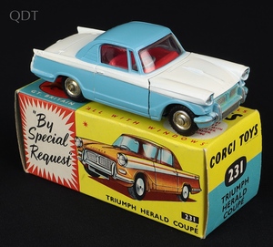 Corgi toys 231 triumph herald coupe hh496 front