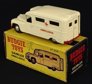 Budgie toys 258 daimler ambulance hh576 back