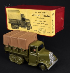 Britains 1433 british army covered tender caterpillar hh578 front