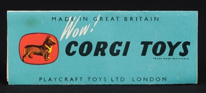 Corgi toys 200m ford consul saloon hh597 booklet