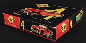 Spot on presentation pack 4 sports cars hh612 box side 1