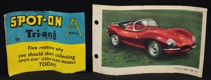 Spot on 107 jaguar xkss hh614 leaflet