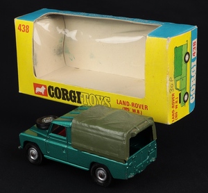 Corgi toys 438 landrover hh627 back