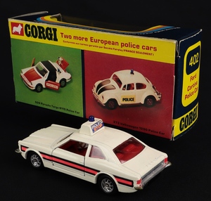 Corgi toys 402 ford cortina police car hh674 back