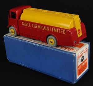 Dinky toys 591 aec tanker shell chemicals hh700 back