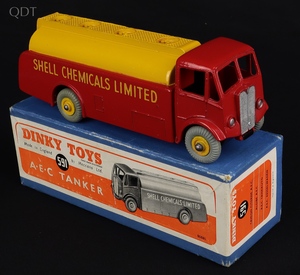 Dinky toys 591 aec tanker shell chemicals hh700 front