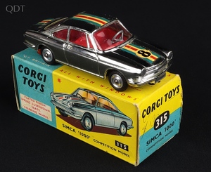 Corgi toys 315 simca 1000 b670 front