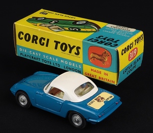 Corgi toys 319 lotus elan coupe hh838 back